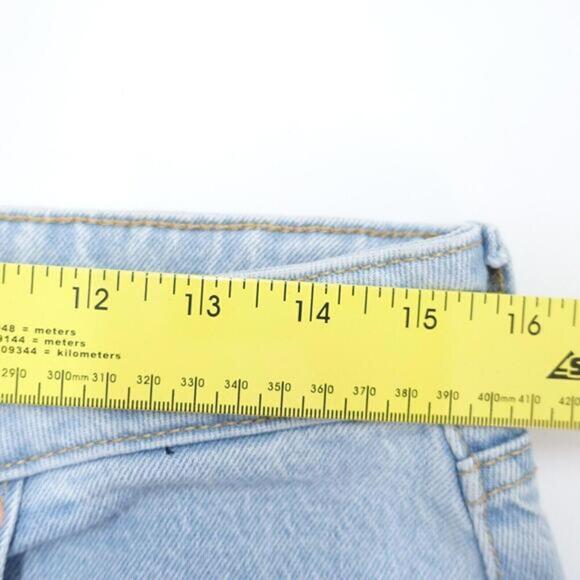 Wild Fable Jeans Women's 10/30R Blue‎ Denim Distressed High-Rise Straight Leg - Picture 5 of 7